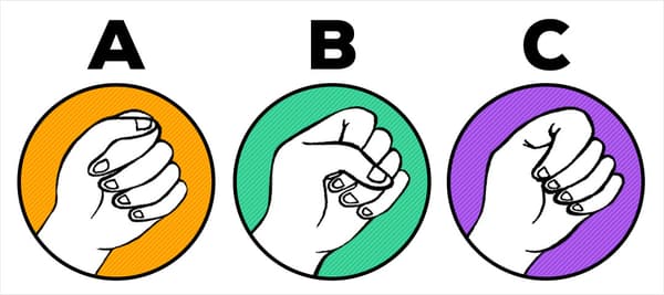 拳を握ってみてください！あなたの手の形はどれですか？