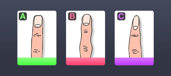 次のうち、あなたの指の形の近いものは？