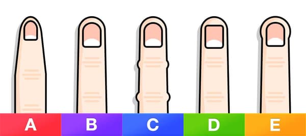 あなたの小指に最も似ている形を選択してください！