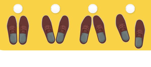 あなたの靴の脱ぎ方はどれ？