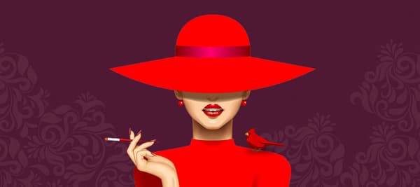 絵の中の赤い部分のうち、あなたの目が一番惹かれるものはどこ？