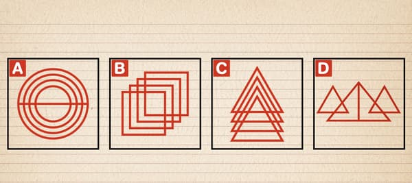 一筆書きできるものはどれでしょうか？(直感的に選んでみましょう！)