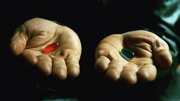 必ず食べないといけないなら、何色の薬を選びますか？