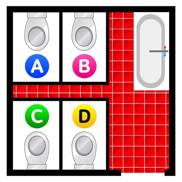 텅텅 빈 화장실, 당신이 주로 들어가는 곳은?!