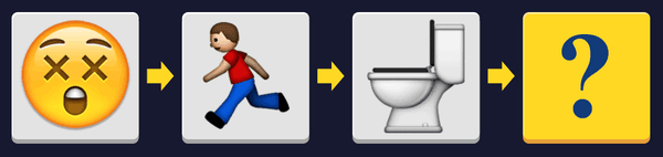 물음표에 들어갈 가장 적절한 이모티콘을 선택하세요!