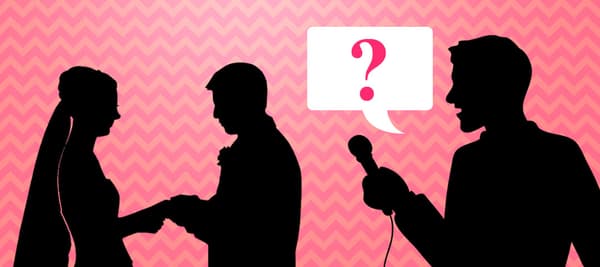 [인간관계 진단]연예부 리포터가 된 당신! 막 결혼한 연예인 커플을 취재하려 한다! 당신이 할 질문은??