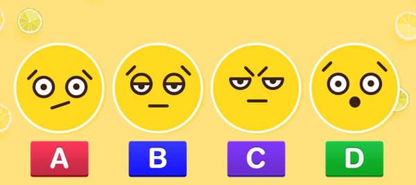 레몬을 먹는 당신의 표정과 가장 비슷한 것을 고르세요!