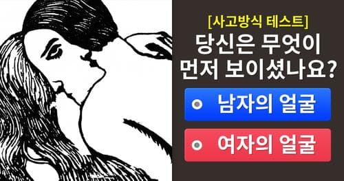 초간단 사고방식 테스트! 무엇이 먼저 보이나요?!