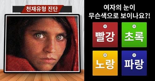 [천재유형 진단]사람마다 여자의 눈이 다른 색으로 보인다고?!