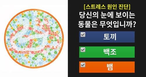 당신의 눈에 보이는 동물은 무엇입니까?