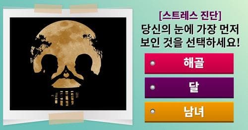 [스트레스 진단] 당신의 눈에 가장 먼저 보인 것을 선택하세요!
