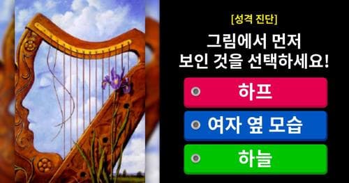 [성격 진단] 그림에서 먼저 보인 것을 선택하세요!