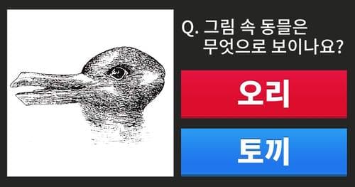 【심리】 그림 속 동물의 정체는?